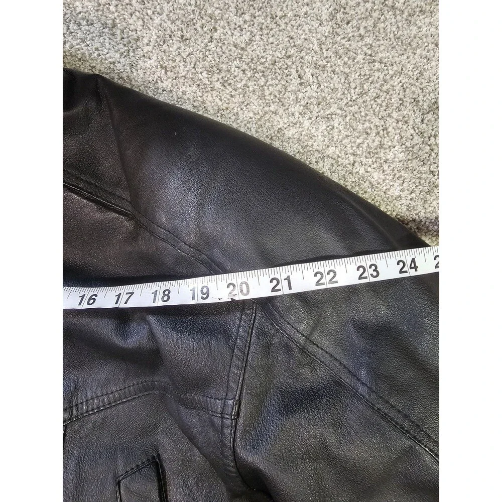 Vintage Expression Contemporary Men’s Leather‎ Jacket SZ L Black Great Condition